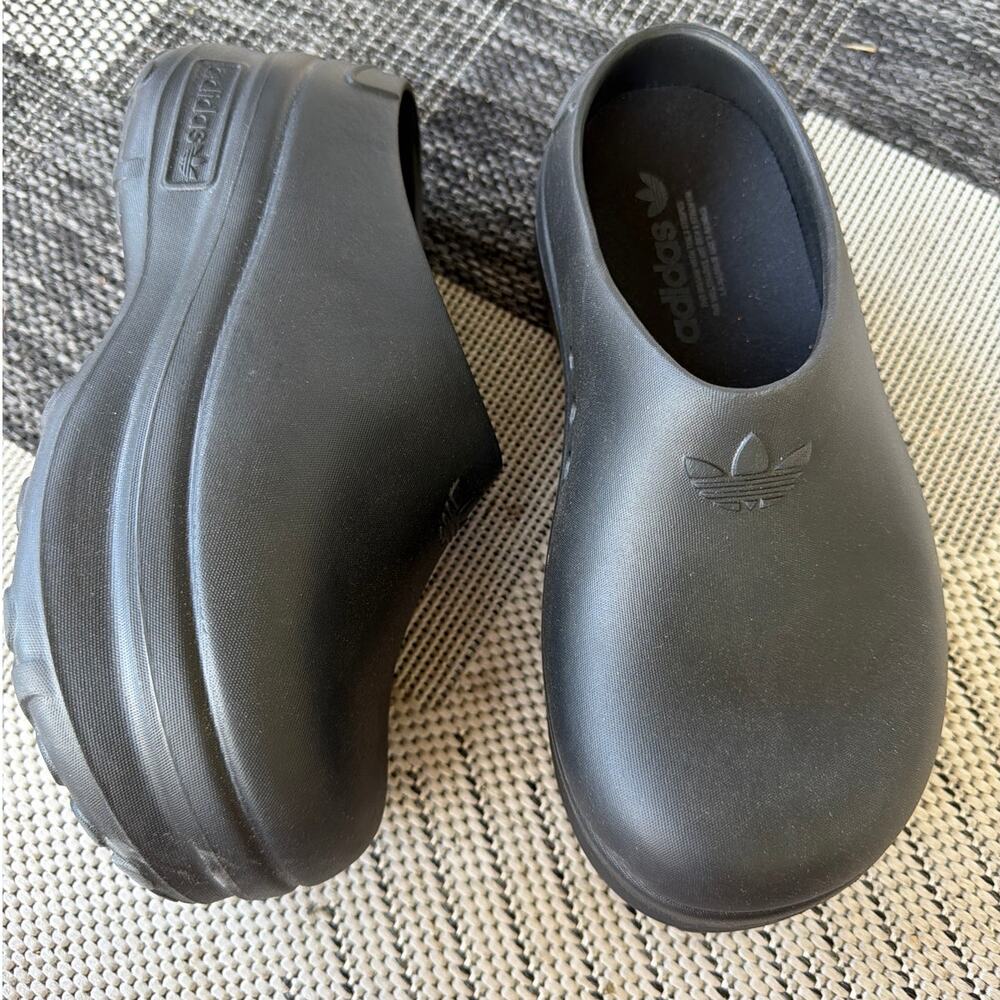 ADIDAS Stan Smith Adifom Mules in Black Womens 9 Chunky Platform Slip-On Shoes - Picture 3 of 7